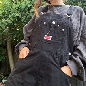 Vintage a revolt Black Overall Shorts